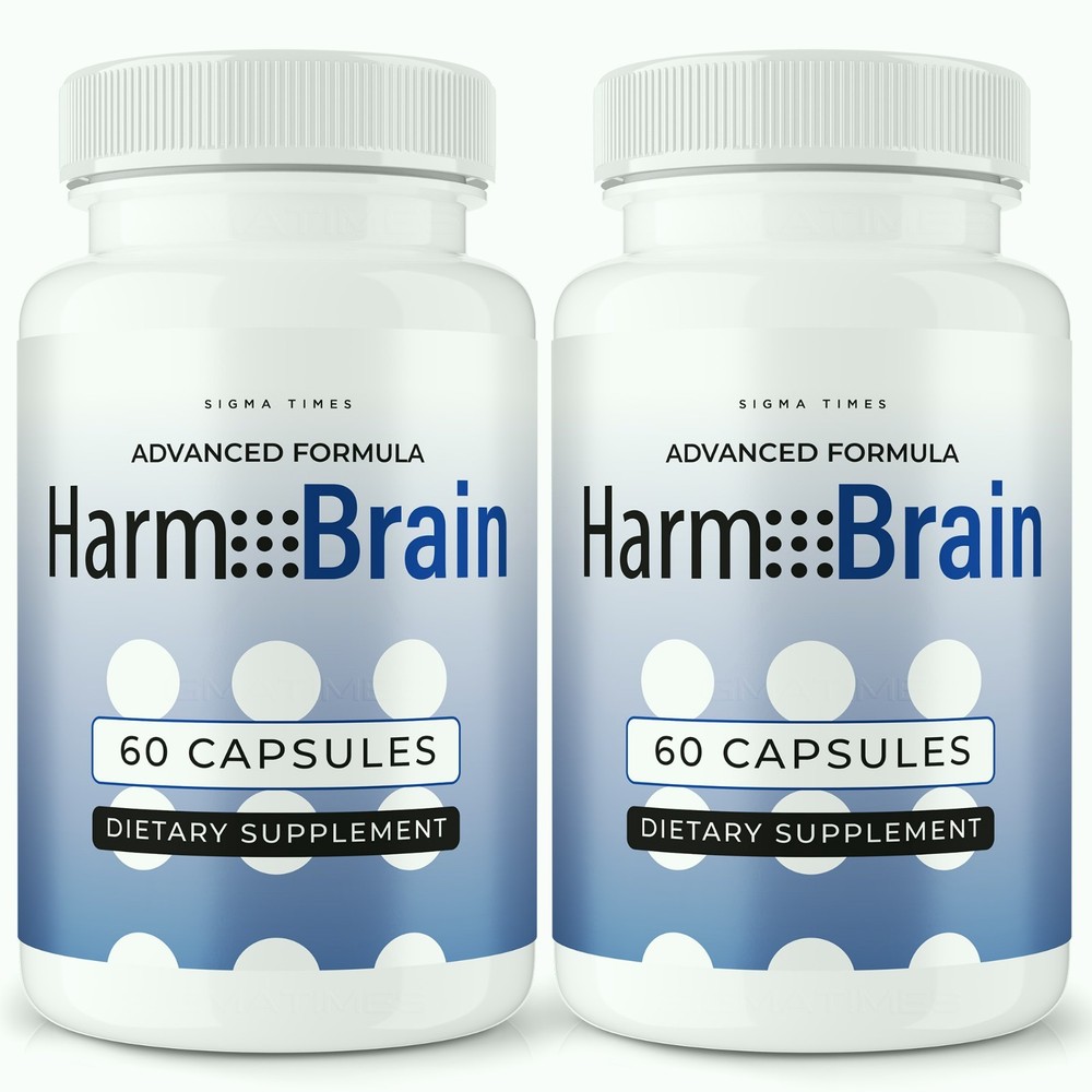 HarmoBrain Capsules – Harmo Brain Supplement for Memory, Focus & Energy – 2 Pack