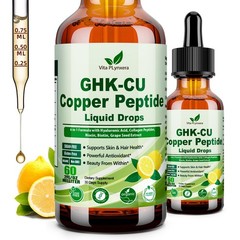 Vita PLynxera GHK-CU Peptide Supplement Liquid Drops, 2 Fl Oz (Pack of 1)