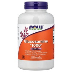2 X NOW Foods, Glucosamine ‘1000’, 180 Capsules (1,000 mg per Capsule)