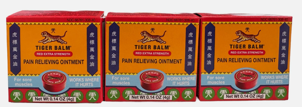 TIGER BALM EXTRA STRENGTH OINTMENT 4 G 3 PK – BEST BY 1/31/27