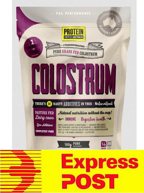 PSA Colostrum Powder 500g Grass-Fed Immune Protein Supplies Australia