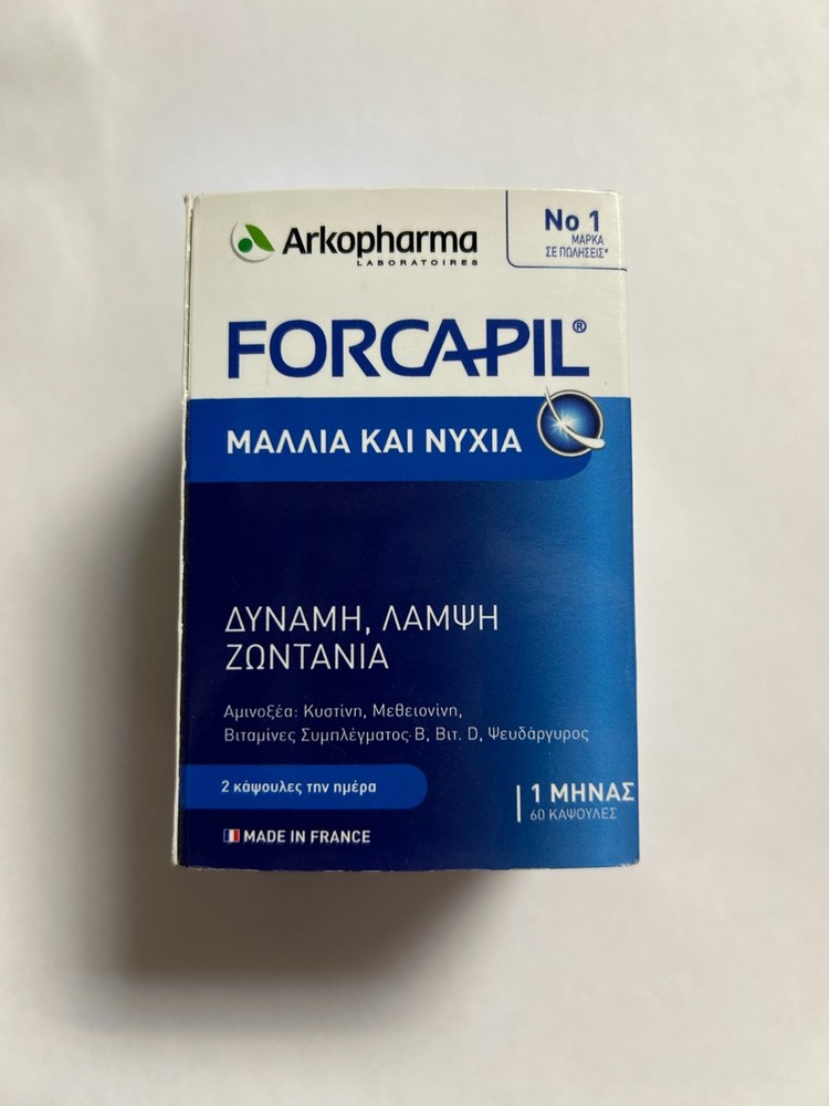 Forcapil Hair and Nails, Fortifying Formula 60 Capsules（EXP: 06/2027)