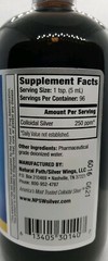 CHOOSE ONE: Silver Wings Collodial Silver 250PPM Cap Top 8, 16, OR 32 Fl Oz