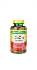 Spring Valley Rapid-Release CoQ10 Softgels, 300 mg, 60 Count Exp:06/2025+