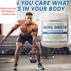 YounGlo Research – Bone Broth Beef Protein Powder – 1.25 Pound (Pack of 1)