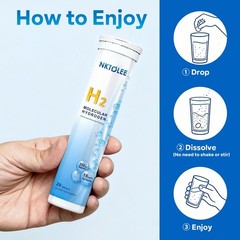 Hydrogen Water Tablets – 16 PPM Molecular Hydrogen Tablet – 200mg Magnesium
