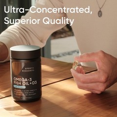 Triple Strength 1040mg Omega 3 Vitamin D3 2500iu 2-in-1 Combo DHA Fish Oil 120ct