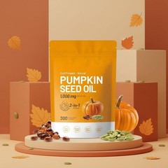 Pumpkin Seed Oil 1000mg formulated with Saw Palmetto 300 Softgels US