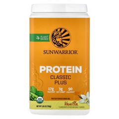 2 X Sunwarrior, Classic Plus Protein, Vanilla, 1.65 lb (750 g)