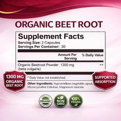 Beravia Organic Beet Root Capsules, Natural Beet Root for Daily Wellness and …