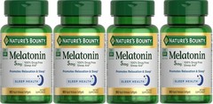 Nature’s Bounty Super Strength Melatonin 5 mg Softgels 90 ea Pack of 4