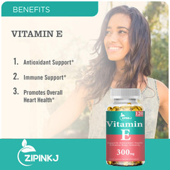 2Pack Vitamin E Softgels 800IU Supplements, Natural Antioxidant & Immune Support