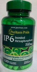 Puritan’s Pride IP-6 Inositol Hexaphosphate 510 mg – 120 count