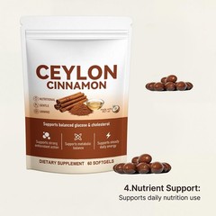 Ceylon Cinnamon Softgels, Ceylon Cinnamon Soft Gels 7200Mg Equivalent