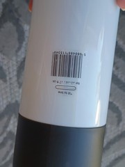 Huel Reusable Plastic Shake Bottle 500ml/17 fl oz White/Black Screw-on Lid