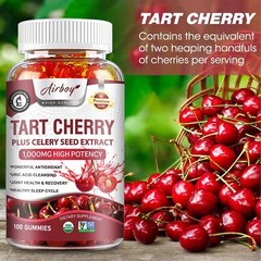 Tart Cherry- Antioxidant Rich Gout Arthritis Pain Relief, Mobility & Flexibility