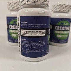 NoavII Creatine Monohydrate Capsules for Muscle Gain 360, 4 pack, 300g Total