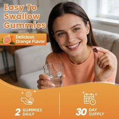 2Pack Pumpkin Seed Oil Gummies Cold Pressed for Hair Growth, Prostate Health