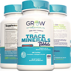 Trace Minerals Concentrace Trace Mineral Complex Tablets – 100 Tablets