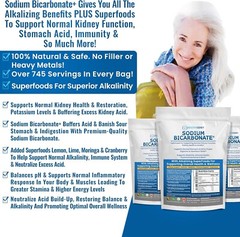 Organic Use Sodium Bicarbonate Alkaline Supplement Kidneys Stomach Powder 1LB