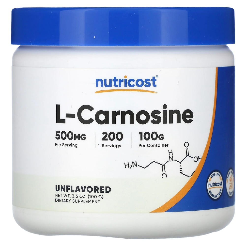2 X Nutricost, L-Carnosine, Unflavored, 3.5 oz (100 g)