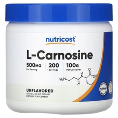 2 X Nutricost, L-Carnosine, Unflavored, 3.5 oz (100 g)