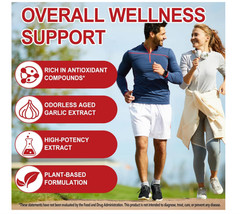 Odorless Aged Garlic Extract 2 PACK 7500mg – 300 Softgels,Heart & Immune Support
