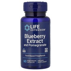 2 X Life Extension, Blueberry Extract and Pomegranate, 60 Vegetarian Capsules