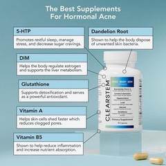 1-3 Pack CLEARSTEM Age Acne Mind Body Skin Vitamin 90ct Softgels Supplement