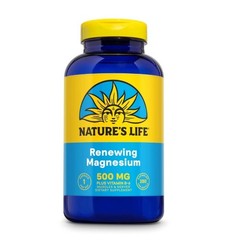 NEW Nature’s Life Renewing Magnesium 500 Mg, 250 Capsules