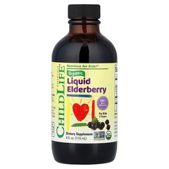 2 X ChildLife Essentials, Organic Liquid Elderberry, For Kids 1 Year+, 4 fl oz