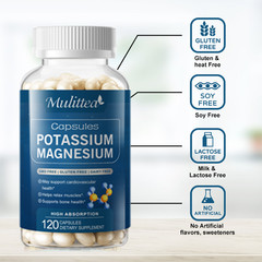 2Pack Magnesium Potassium Supplement Magnesium Complex & Potassium Gummies