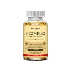 High Potency B Complex Maintain Cardiovascular Nervous Health 30/60/120 Capsules