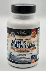 BioSchwartz Men’s 50+ Multivitamin 60 Caps Whole Body Health Non-GMO NEW