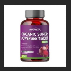 Beet Root Capsules 8000mg- Circulating, Pressure, Energy Support – 60 Capsules