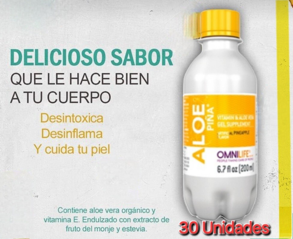 Aloe Beta Piña 30 Bote (200ml) Digestive system ,Free Shipping.
