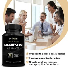 Magnesium L-Threonate 1000mg – Brain & Nervous System, Memory & Focus Support
