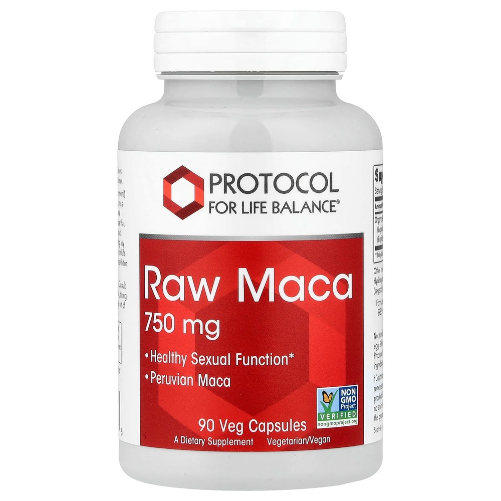 2 X Protocol for Life Balance, Raw Maca, 750 mg , 90 Veg Capsules