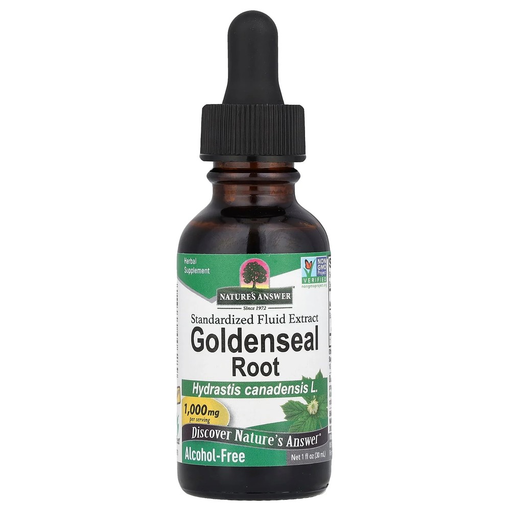2 X Nature’s Answer, Goldenseal Root, Standardized Fluid Extract, Alcohol-Free,