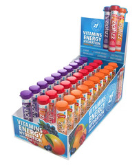 Zipfizz Multi-Vitamin Energy Hydration Drink Mix, Variety Pack 30 Tubes EXP 6/26