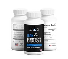 (6 Pack) Iron Boost High Performance Supplement, IronBoost Capsules
