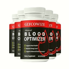 5-Pack Glycowize Blood Optimizer – Glyco Wize Blood Support Pills (300 Capsules)