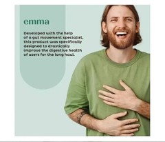 3 Pack Emma Gut Health Capsules 180 Capsules for Bloating Relief & Leaky Gut.