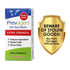 Prevagen Extra Strength 20mg Capsules – 60 Count – 3 Pack (180-Day Supply)