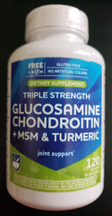 Rite Aid – TRIPLE Strength Glucosamine Chondroitin – 120 Caplets – Exp 7/2027