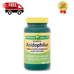 Spring Valley Probiotic Acidophilus Dietary Supplement, 100 Ct. free shipping.