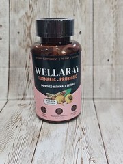 Wellaray Turmeric + Probiotic 90 Capsules 95% curcumin Exp. 07/2026