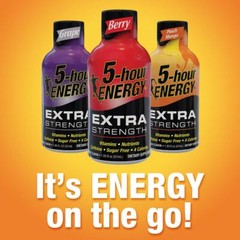 5-hour ENERGY Shot, Extra Strength Peach Mango, 1.93 Ounce, 12 Count