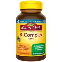 Nature Made Super B Complex with Vitamin C & Folic 140 Count (Pack of 1)