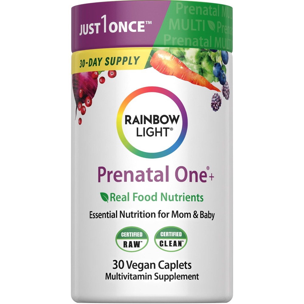Rainbow Light Prenatal Multivitamin One + for 30 Count (Pack of 1), Green